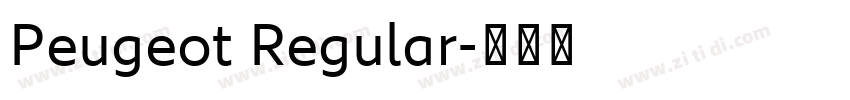 Peugeot Regular字体转换 Peugeot Regular字体转换
